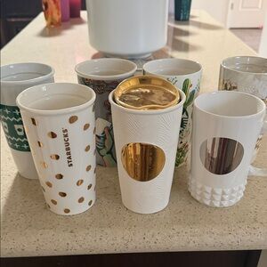Starbucks lot of 7 coffee mugs